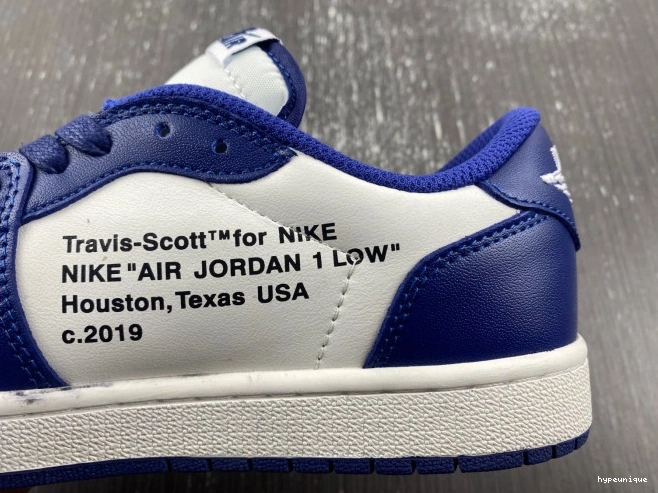 HYPE X CUSTOM DM7890-101 SCOTT AIR JORDAN 1 OFF-WHITE TRAVIS X 0811